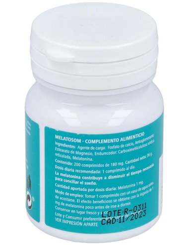 Melato-Som (Melatonina 1Mg.) 200Comp. de Plantapol