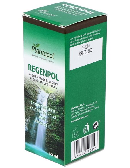 Regenpol (Aceite de Oliva, Rusco, Cardo Corredor, Castaño Indias, Árbol de Te)  de Plantapol