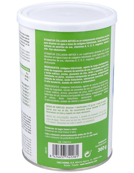 Vitanatur Collagen Antiox 360Gr. de Vitanatur
