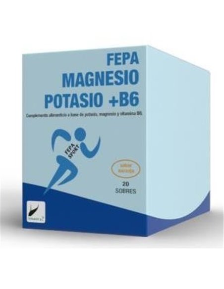 Fepa Sport Magnesio+Potasio+B6 Naranja 20Sbrs. de Fepadiet