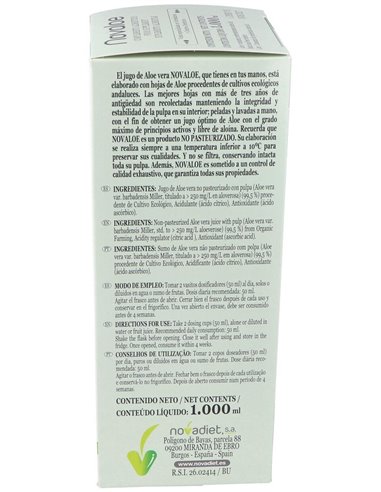 Novaloe Jugo Aloe Vera 1L. de Novadiet