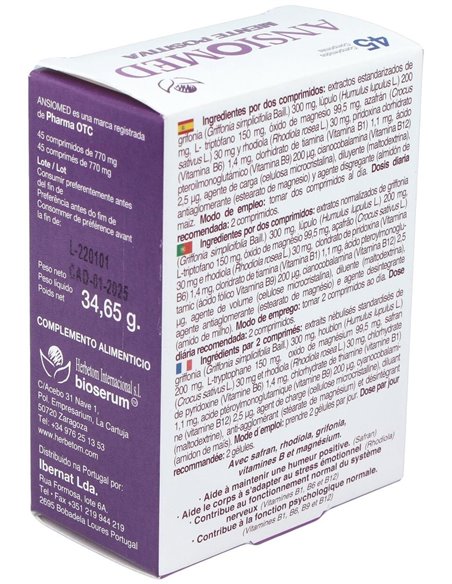 Ansiomed Mente Positiva 45 Comprimidos Bioserum