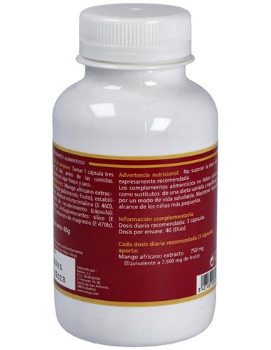 Mango Africano 650Mg Caps. Veg 120U de Sotya