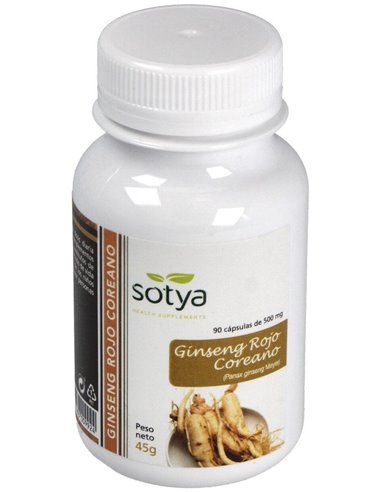 Ginseng Rojo Coreano 500Mg Cáps. 90U de Sotya