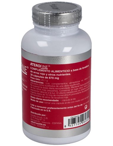 Aterofine 30Cap. de Ozolife Biocosmetica Y Nutricion