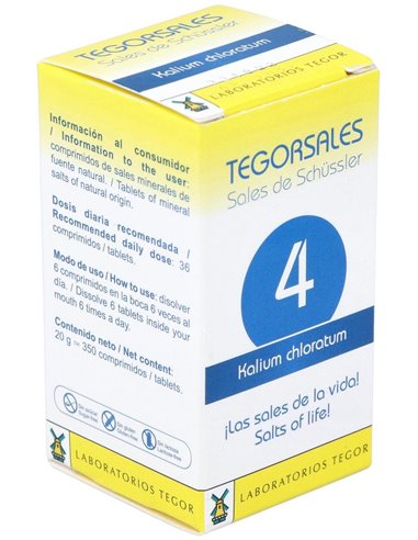 Tegorsal Nº 4 (20 G) Comprimidos de Tegor
