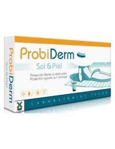 Probioderm Sol Y Piel 40 Capsulas de Tegor