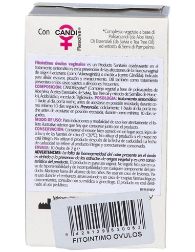 Fitointimo 10Ovulos de Noefar