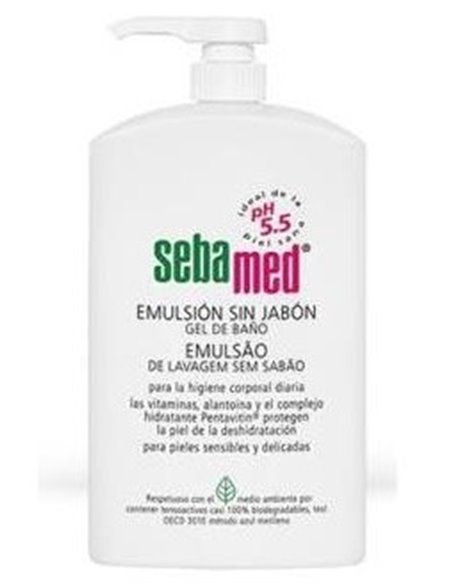 Emulsion Sin Jabon Gel De Baño 1L. de Sebamed