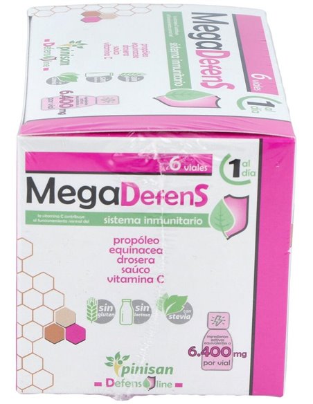 Mega Defens 6 Viales de 30 ml. de Pinisan