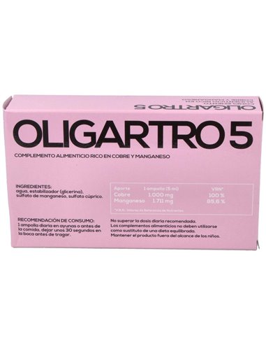 Oligartro 5 (Manganeso-Cobre) 20 Amp. de Artesania