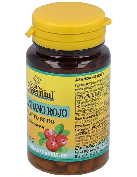 Arandano Rojo 5000Mg. (Ext. Seco 200Mg.) 60Cap. de Nature Essential