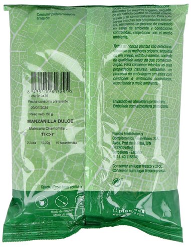 Manzanilla Dulce Entera Bolsa 50Gr. de Plameca