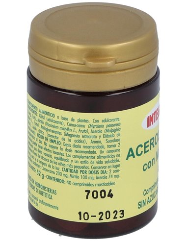Acerola Plus Con Mirtilo 40Comp.Mast. de Integralia