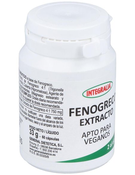 Fenogreco Extracto 60Cap. de Integralia