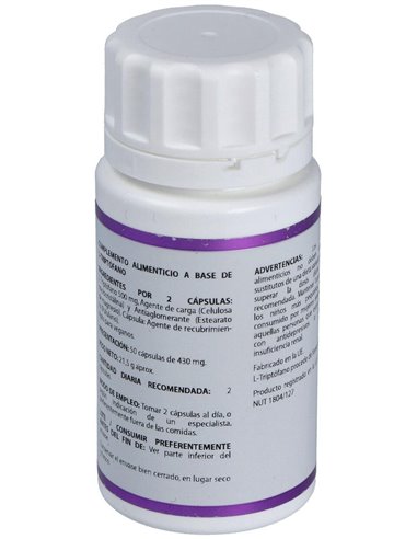 Holomega L-Triptofano 50Cap. de Equisalud