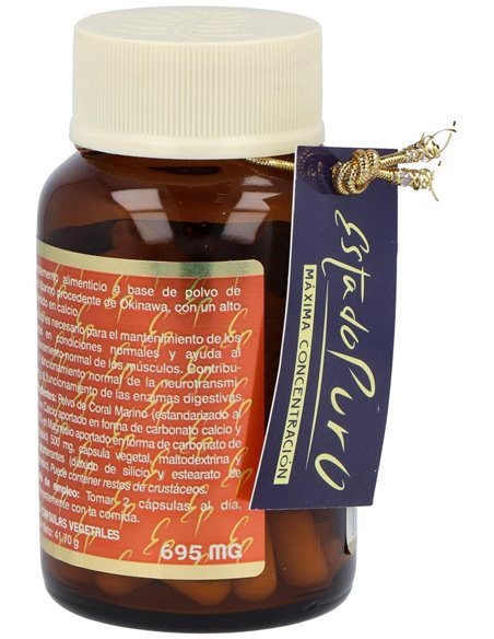 Calcio Coral 1000Mg. 60Cap. Estado Puro de Tongil