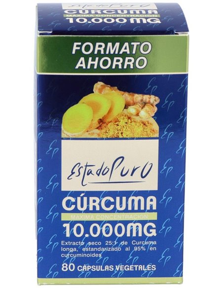 Curcuma 10.000Mg. Full Spectrum Comprex 80 Cap. Estado Puro de Tongil