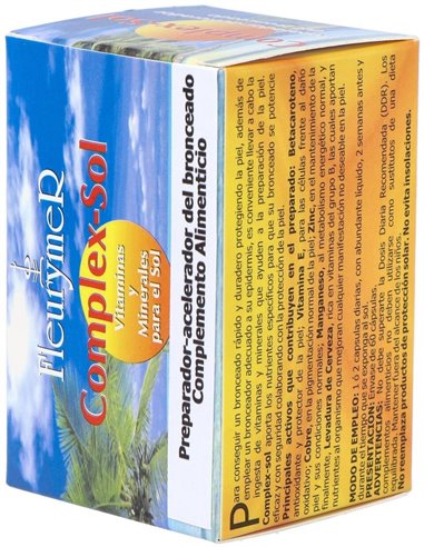Complex Sol Vitaminas+Minerales Para El Sol 60Cap. de Fleurymer