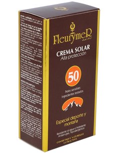 Crema Solar Facial Spf-50  Montaña de Fleurymer