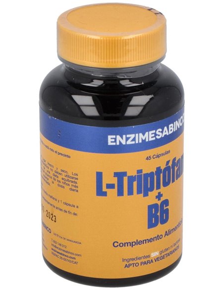 Triptofano Con Vit. B6 45Cap. de Enzime - Sabinco
