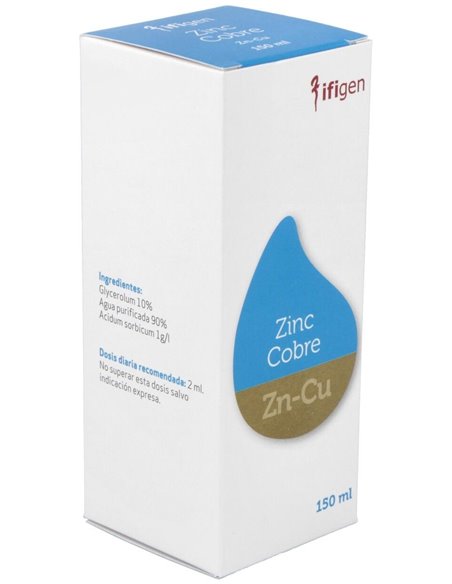 Zinc-Cobre (Zn-Cu) Oligoelementos 150Ml. de Ifigen