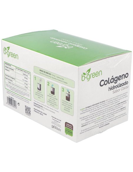 Colageno Hidrolizado Cacao  30Sbrs. de B.Green (Lab. Lebudit)