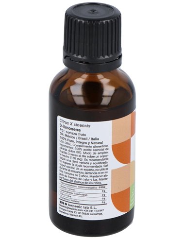Naranja Aceite Esencial Bio 30Ml. de Terpenic