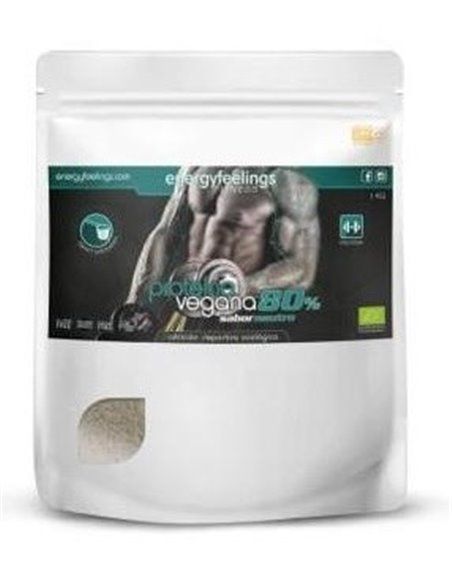 Proteina Vegana 80% Neutro 1Kg. Eco Vegan Sg de Energy Feelings