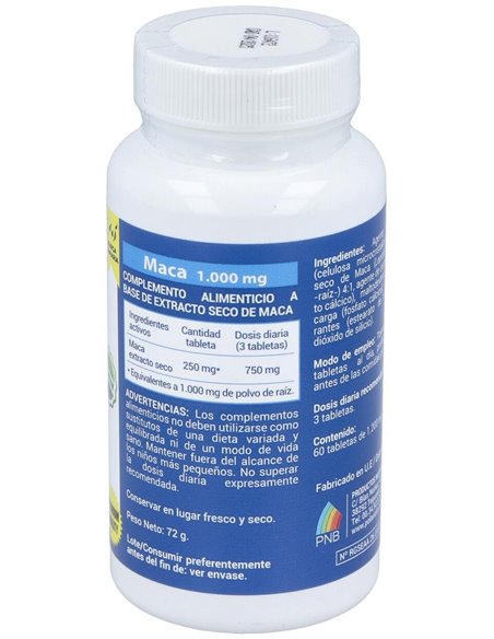 Maca 1000Mg. 60Comp. de Polaris