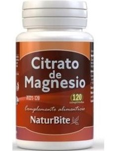 Citrato de Magnesio, 120 Comp. de NaturBite