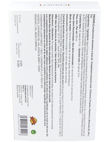 Provir Defens 20Amp. de Codiet