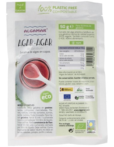 Agar-Agar en Copos  de Algamar