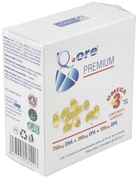Q.Ore Premium Omega 3 120Perlas de Anroch