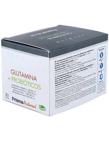 Glutamina + Probioticos 30Sticks de Prisma Natural