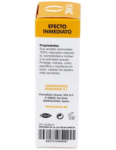 Yonic Aceite Intimo Para Mujer 20Ml. de Yonic