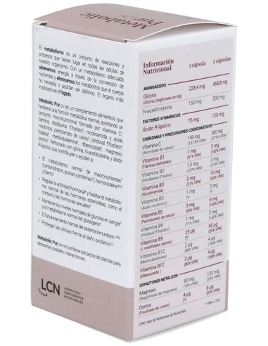 Metabolic Purlcn 60Cap. de Lcn