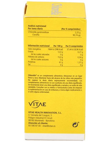 Chlorella 300 comprimidos de Vitae