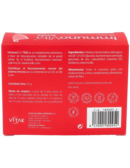 Immunovita Kids 30Sbrs. de Vitae