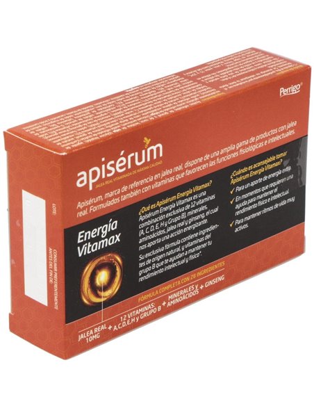Apiserum Energia Vitamax 30Cap. de Apiserum