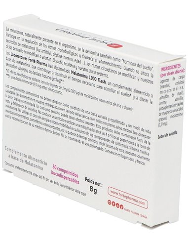 Melatonina Flash 1900 30Comp. de Forte Pharma