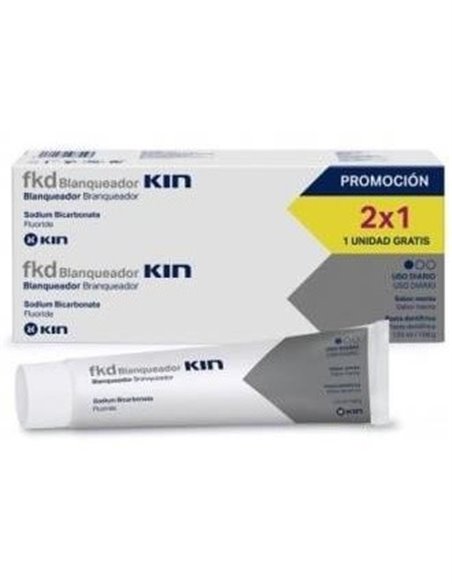 Fluor Kin Pasta Dental Blanqueador 125Ml 2Ud. de Kin