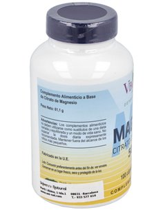 Magmax Citrato De Magnesio 500Mg. 100Cap. de Vbyotics