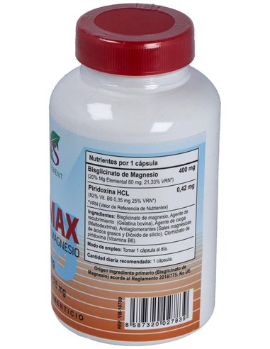 Magmax Bisglicinato 120Cap. de Vbyotics
