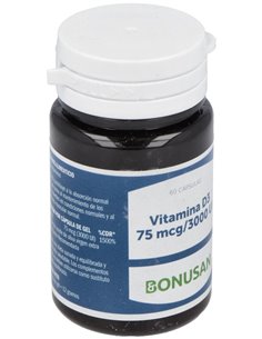 Vitamina D3 75Mcg/3000Ui 60Perlas de Bonusan