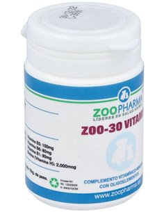 Zoo-30 Vitamins Perros Y Gatos 30Comp de Zoopharma Vet