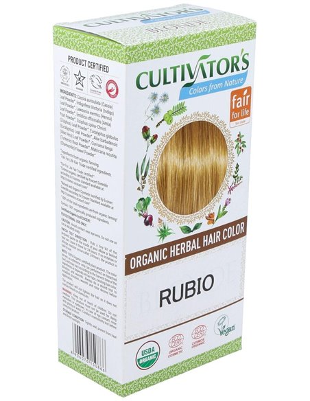 Rubio Tinte Organico 100Gr. Ecocert de Cultivators
