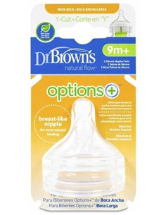 Tetina Options B/Ancha Sili Redon Cere Ny +9M 2Un de Dr. Brown´S