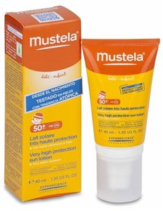 Leche Solar Spf50+ Especial Cara 40Ml. de Mustela