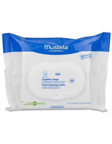 Toallitas Limpiadoras Bebe-Niño 25Uds.** de Mustela